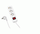 Base Múltiple Con Interruptor 3, 4, 5 o 6 Enchufes Con Cable 3X1,5 Y 1,4 o 3 Metros ALYCO