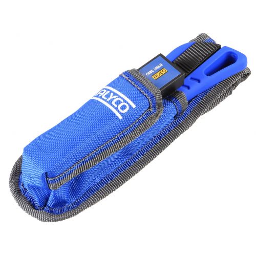 Juego De Cutter Y 10 Cuchillas Fragmentables Sk2H 18 Mm En Bolsa De Nylon ALYCO