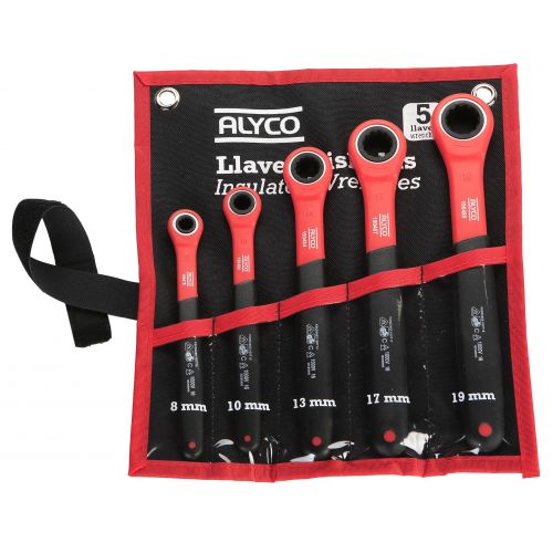 Juego De Llave De Carraca Aisladas VDE, Bolsa De Nylon ALYCO