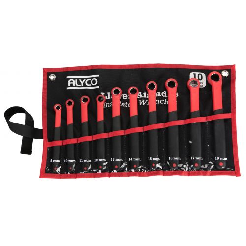 Juego De 10 Llaves Aisladas Acodadas En Bolsa De Nylon ALYCO 