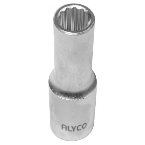 Llave de vaso con boca bihexagonal para aprietes con carracas de cuadradillo ½” Alyco