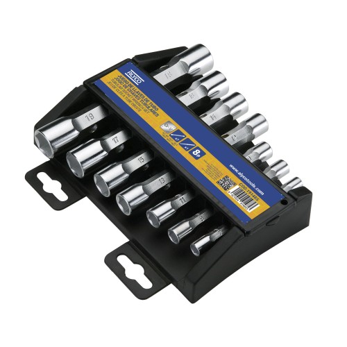 Juego De 7 Llaves De Tubo Forjadas, Soporte Plástico ALYCO