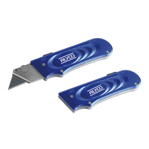 Cutter Retráctil De Aluminio Con Cuchillas ALYCO