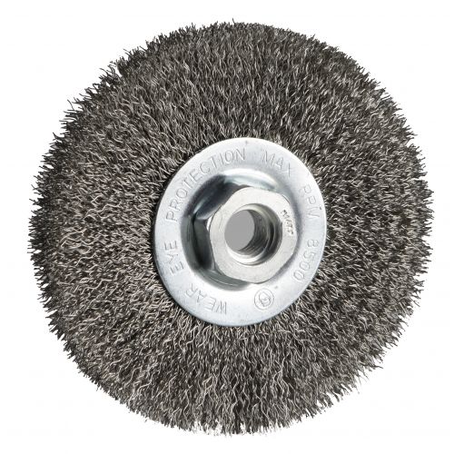Cepillo Circular Metálico Latónado o De Acero inox. Para Amoladoras ALYCO