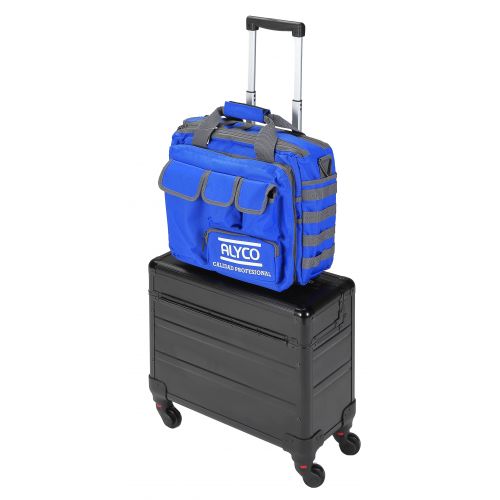 ALYCO - Maleta Trolley De Aluminio 4 Ruedas Y Bolsa De Nylon ALYCO