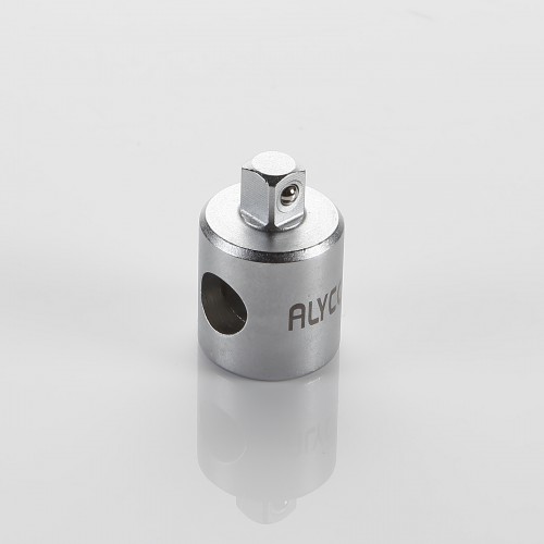 Adaptador para llaves de vaso con agujero pasante para mango en T, 3/8