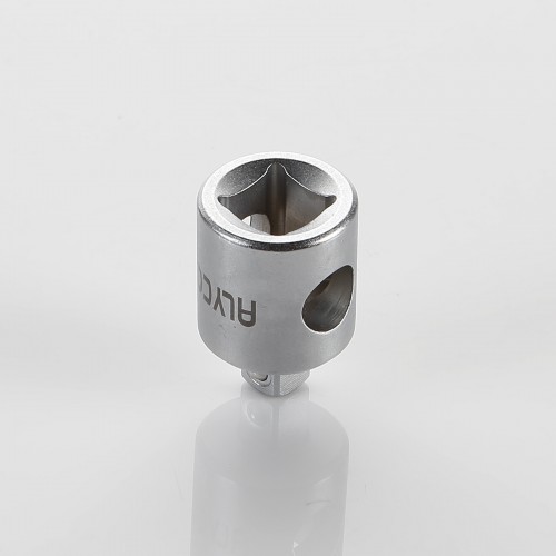 Adaptador para llaves de vaso con agujero pasante para mango en T, 3/8
