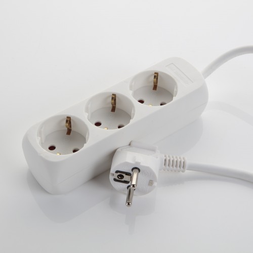 Base Múltiple 3, 4, 5 o 6 Enchufes Con Cable 3X1,5 1,4 Metros ALYCO