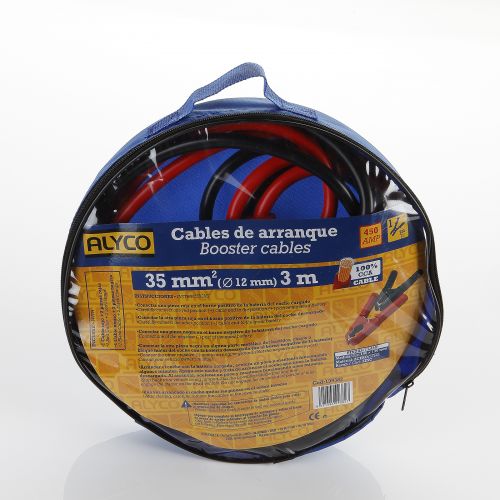 Cable De arranque De 3 m Con Pinzas Para Recarga De baterías ALYCO 