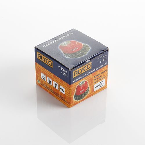 Cepillo De Taza Alambre TrEnzado Grís Para Amoladora ALYCO