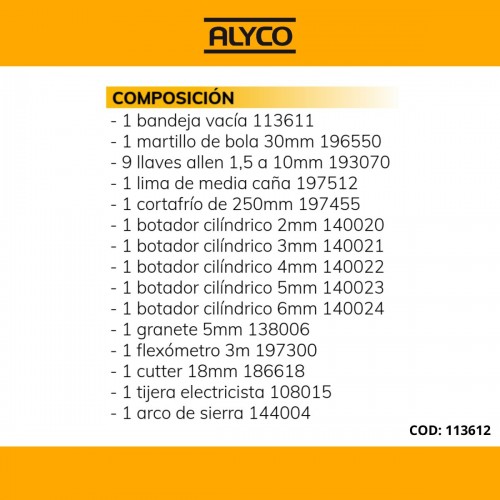 Bandeja Especial Herramientas ALYCO