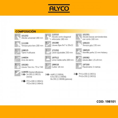 Maleta Trolley De Aluminio Reforzada Con Herramientas ALYCO