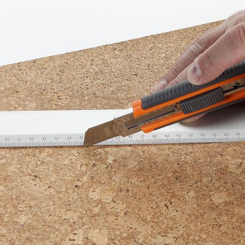 Cutter De Cuchilla Fragmentable De 18 Mm Con Guía Métalica ALYCO ORANGE