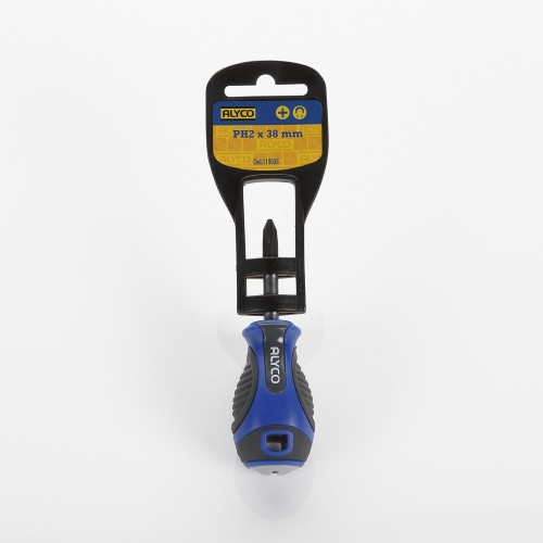 Destornillador Corto De Boca Phillips Con Mango Bimaterial ALYCO
