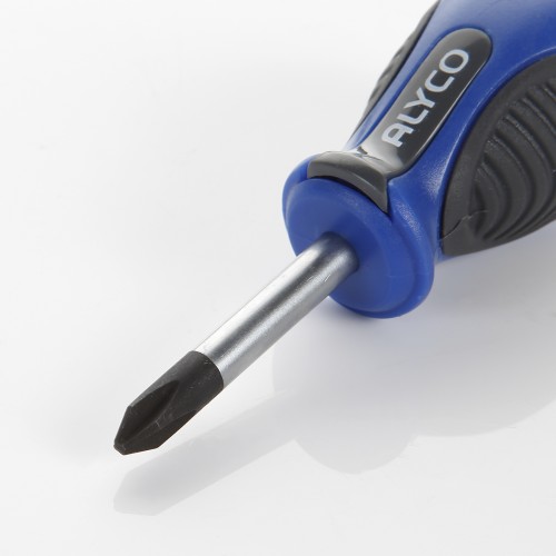 Destornillador Corto De Boca Phillips Con Mango Bimaterial ALYCO