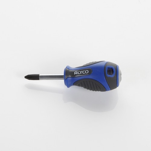 Destornillador Corto De Boca Phillips Con Mango Bimaterial ALYCO