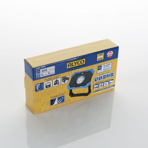 Foco Recargable Asa Magnética 10W Cob Ip54 ALYCO