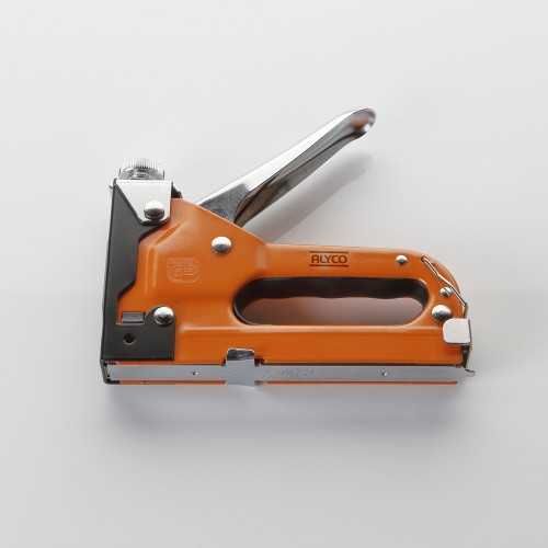 Grapadora Manual Para  Grapa Rectangular 0,7X11,3X8 Mm ALYCO ORANGE