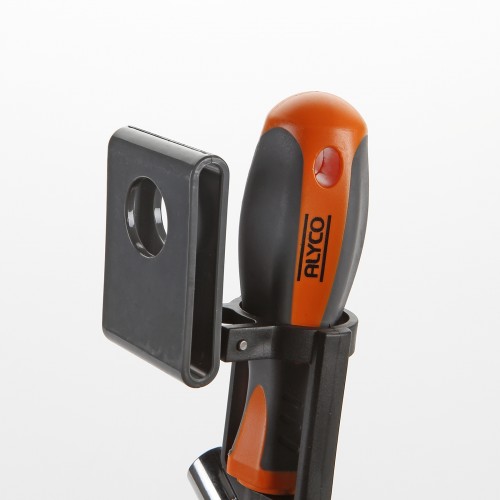 Juego 21 Piezas De Puntas, Vasos Y Adaptador Magnético Con Mango En Soporte Plástico ALYCO ORANGE