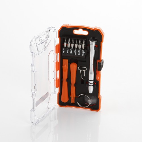 Juego 17 Piezas Para Reparación De Aparatos Electrónicos ALYCO ORANGE
