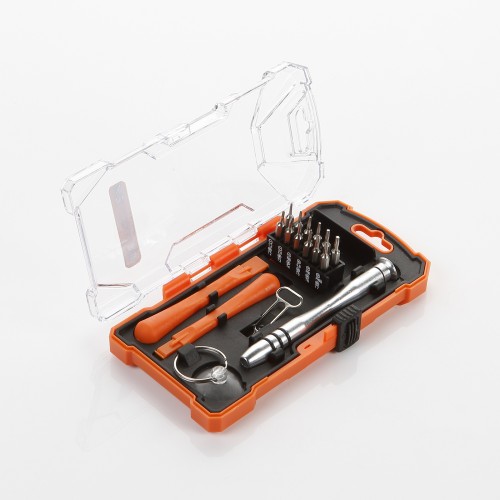 Juego 17 Piezas Para Reparación De Aparatos Electrónicos ALYCO ORANGE