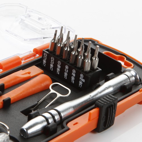 Juego 17 Piezas Para Reparación De Aparatos Electrónicos ALYCO ORANGE