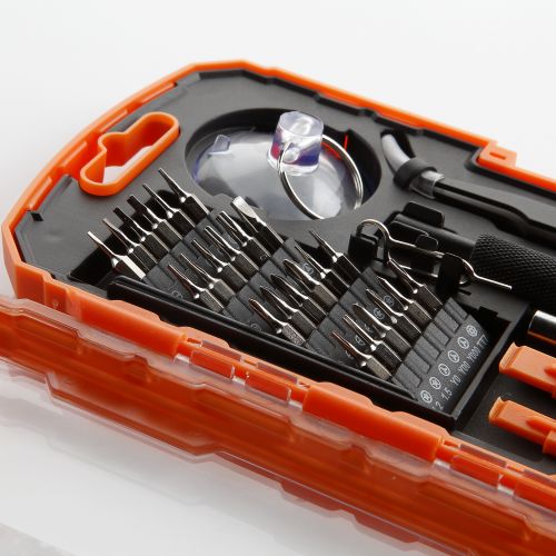 Juego 32 Piezas Para Reparación De Aparatos Electrónicos ALYCO ORANGE