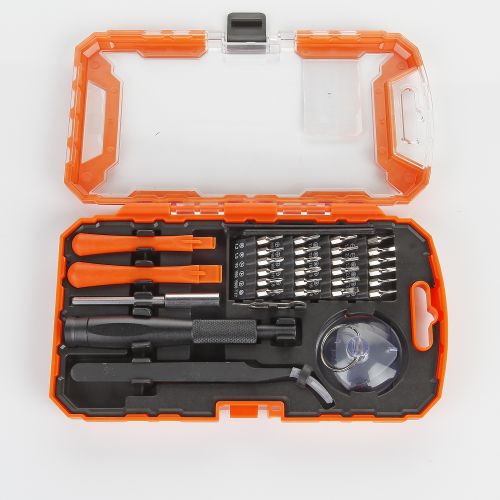 Juego 32 Piezas Para Reparación De Aparatos Electrónicos ALYCO ORANGE