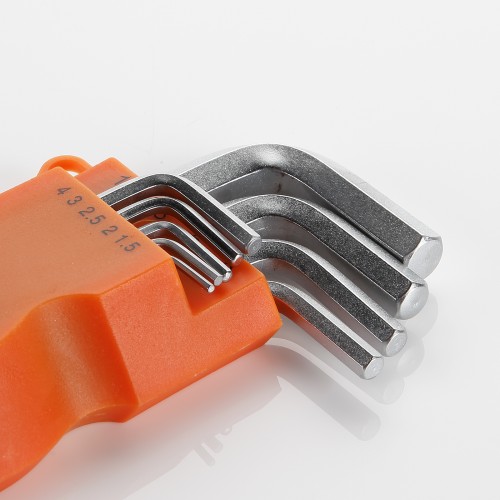 Miniatura Juego De Llaves Acodadas Hexagonales Allen, Soporte De Plástico ALYCO ORANGE