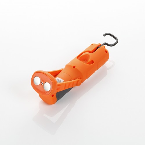 Linterna Bifocal Abatible Base Magnética 3W Cob + 1 Led ALYCO ORANGE