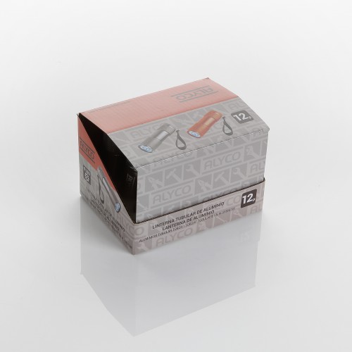 Linterna Tubular De Bolsillo Aluminio 9 Led ALYCO ORANGE