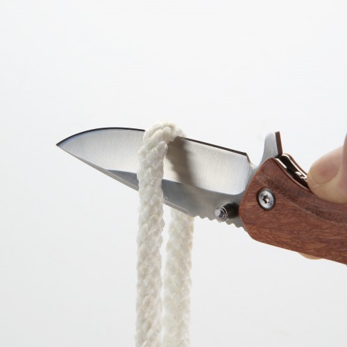 Navaja Con Filo De 85mm Y Mango De Madera ALYCO