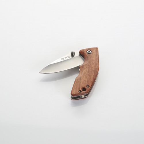 Navaja Con Filo De 60mm Y Mango De Madera ALYCO