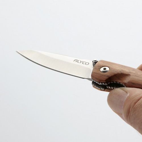 Navaja Con Filo De 70mm Y Mango De Madera ALYCO