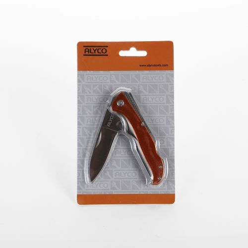 Navaja Inoxidable Para Electricista Mango Aluminio ALYCO ORANGE
