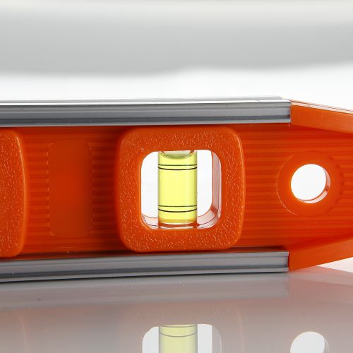 Nivel Torpedo Tubular Magnético 3 Fiolas Cuerpo Plástico ALYCO ORANGE