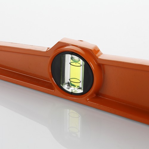 Nivel Trapezoidal Magnético 2 Fiolas Fundición De Aluminio ALYCO ORANGE