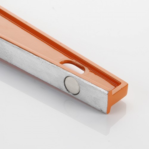 Nivel Trapezoidal Magnético 2 Fiolas Fundición De Aluminio ALYCO ORANGE