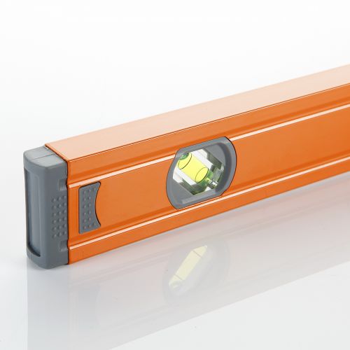 Nivel Tubular 3 Fiolas De Perfil Rectangular De Aluminio ALYCO ORANGE