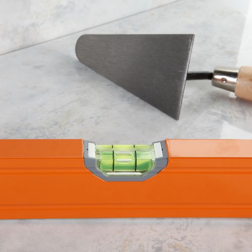 Nivel Tubular 3 Fiolas De Perfil Rectangular De Aluminio ALYCO ORANGE