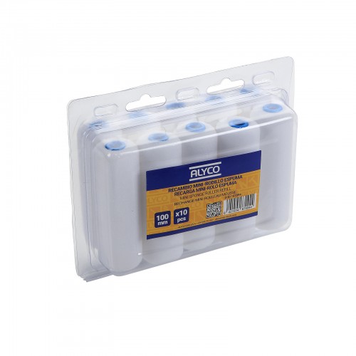 Set de 10 Recambios Mini-Rodillo Esponja ALYCO