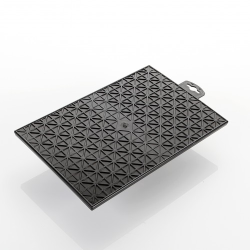 Talocha rectangular De Plástico Con Mango De Madera ALYCO