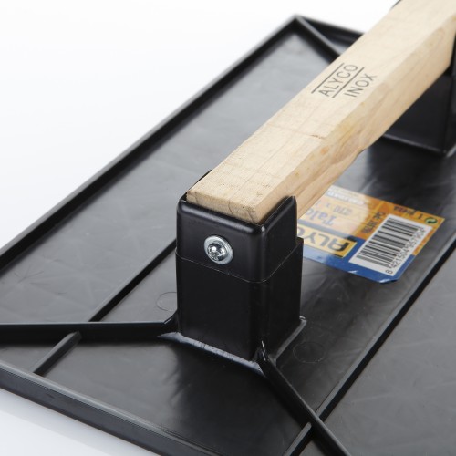 Talocha rectangular De Plástico Con Mango De Madera ALYCO