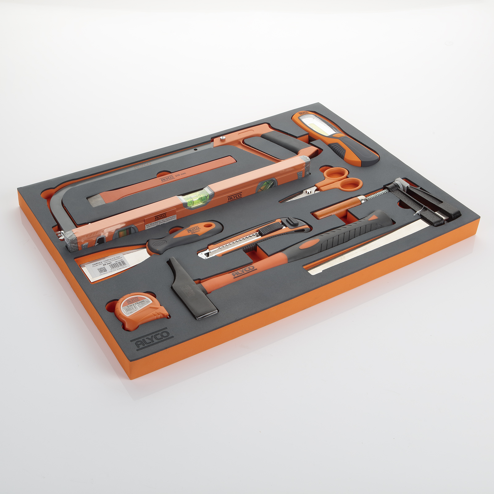 Bandeja De Espuma Con Juego De Herramientas Varias (1) ALYCO ORANGE