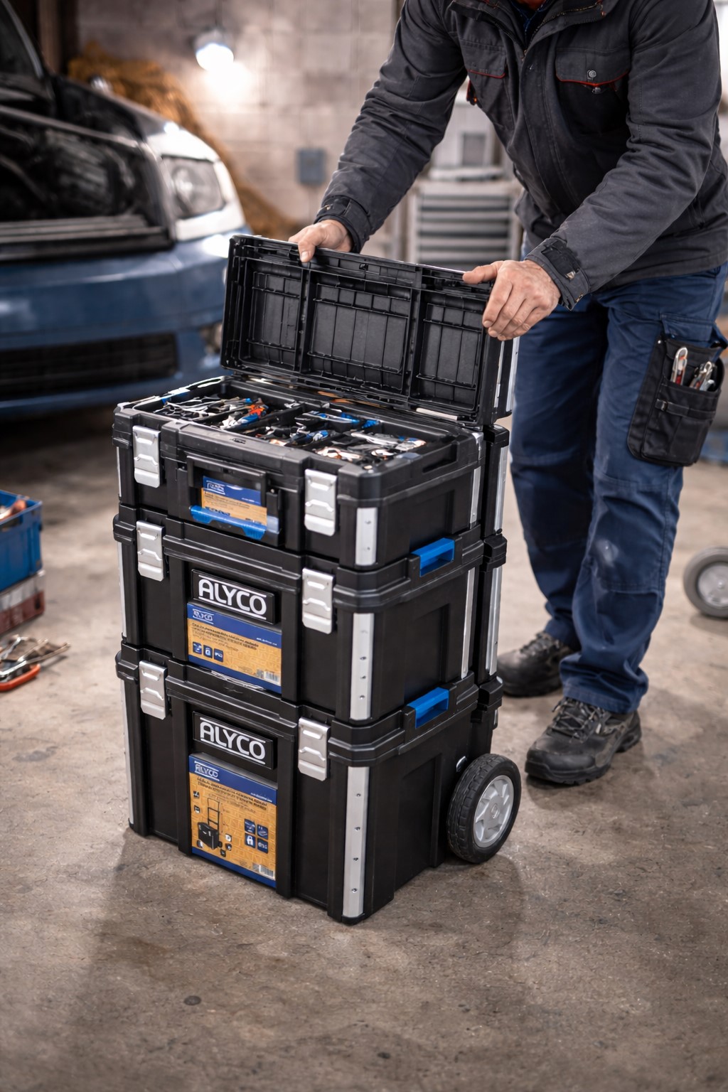 Carro Modular StackPro, Tamaños S+M+L ALYCO