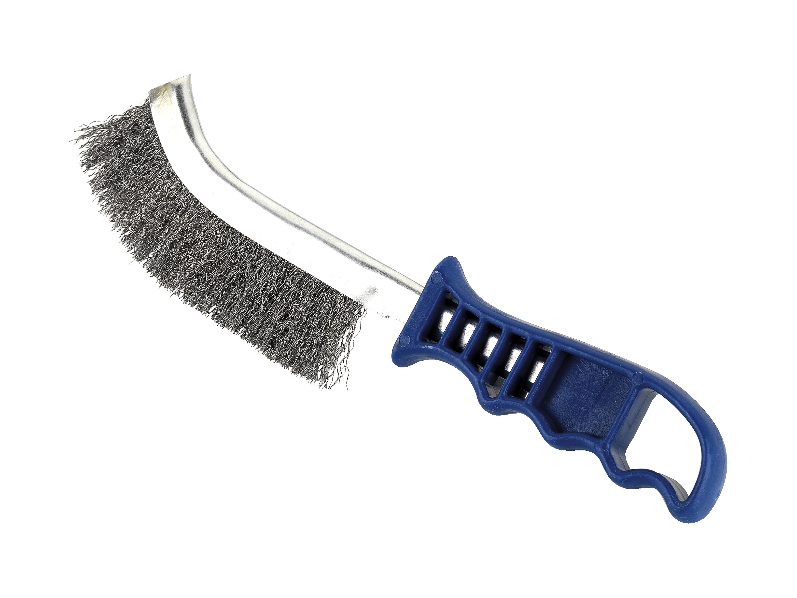 Crimped Stainless Steel Wire Brush With Plastic Handle ALYCO