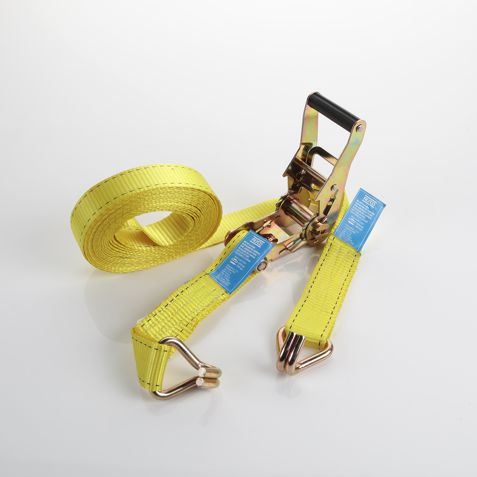 Cinta de amarre 35 mm x 6 M trinquete, cerrado Alyco