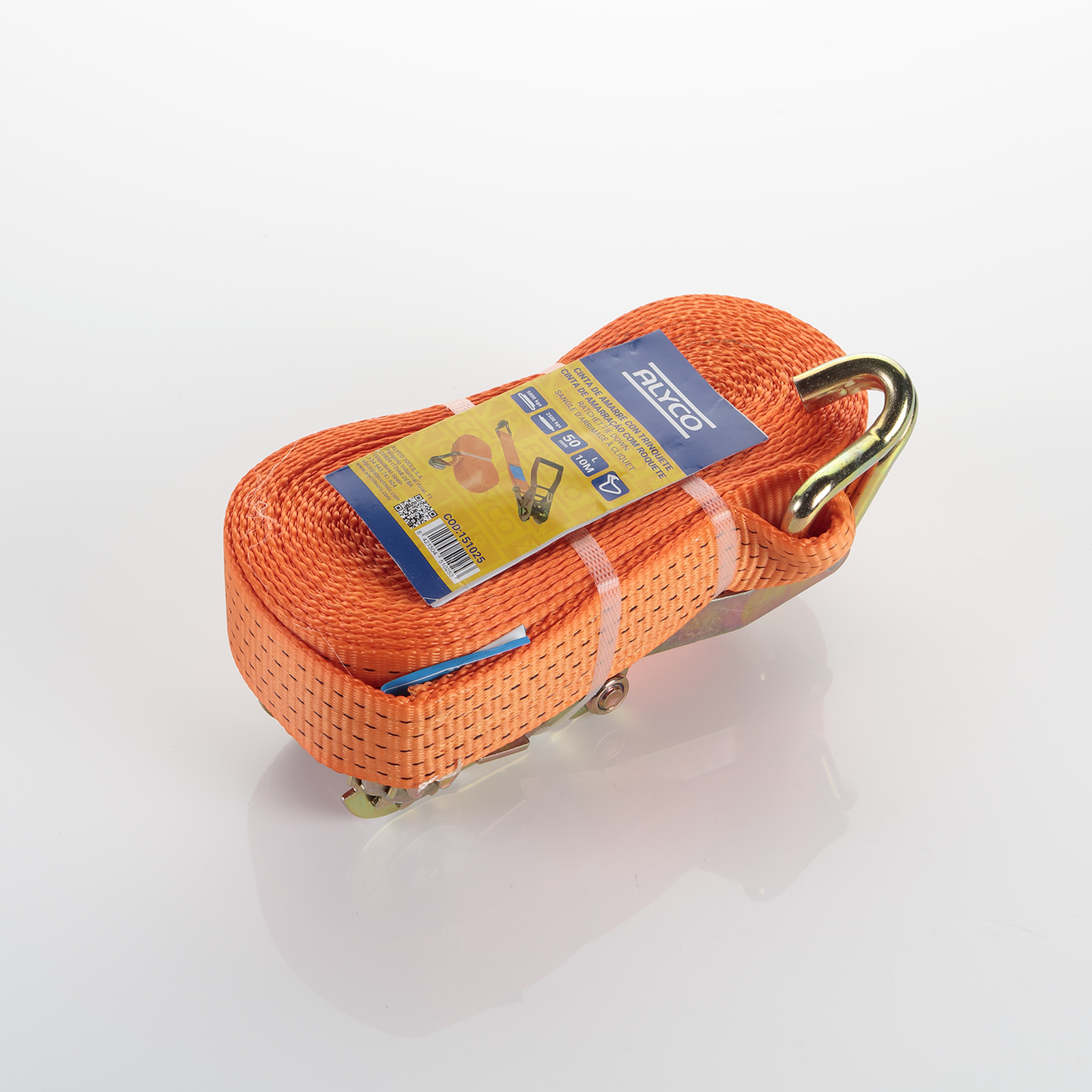 Cinta de amarre 50 mm x 8,5 / 10 /12 M trinquete, cerrado ALYCO