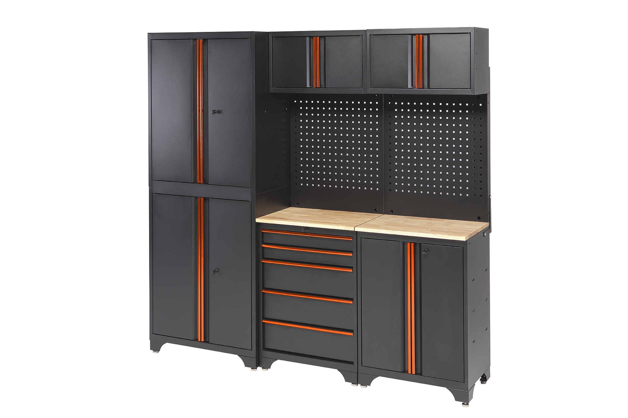 Conjunto 3 módulos con cajonera Alyco Orange