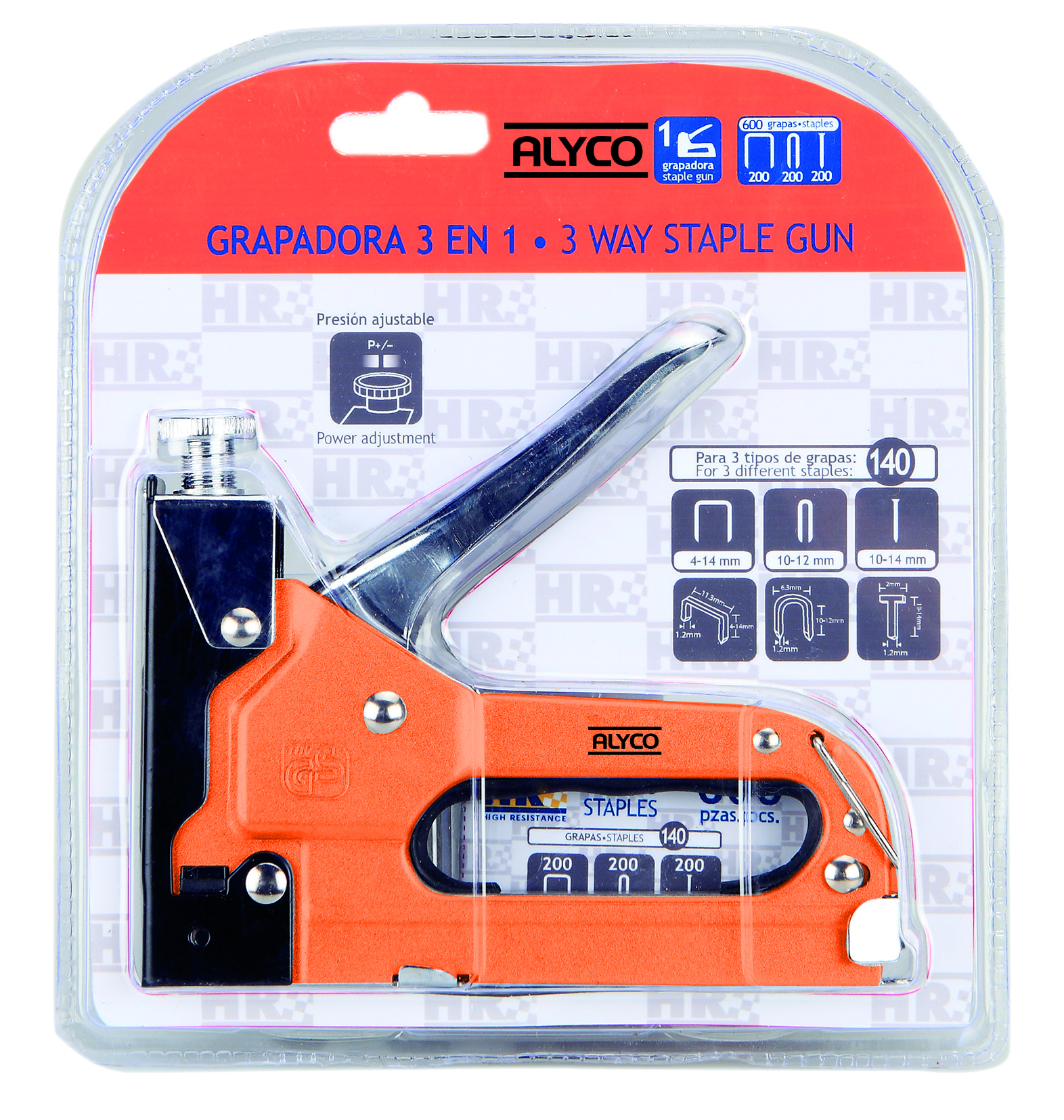 TOOLZILLA Grapadora Manual Profesional 3 en 1 + Surtido de Grapas - Pistola  de grapas recomendada para